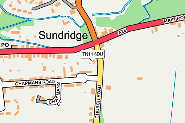 TN14 6DU map - OS OpenMap – Local (Ordnance Survey)