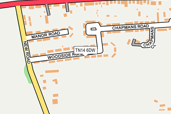 TN14 6DW map - OS OpenMap – Local (Ordnance Survey)