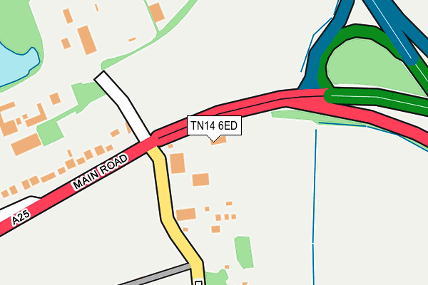 TN14 6ED map - OS OpenMap – Local (Ordnance Survey)