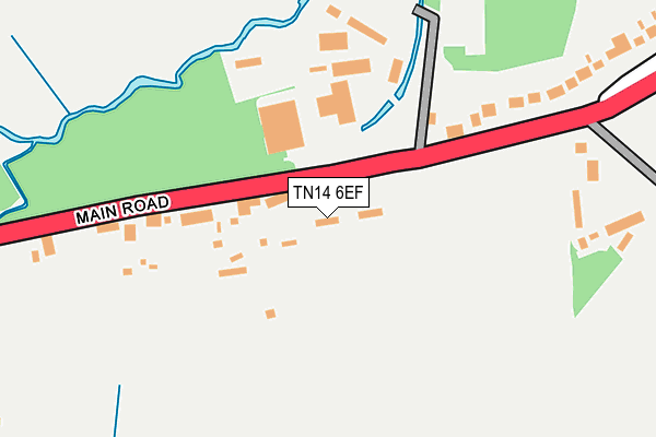 TN14 6EF map - OS OpenMap – Local (Ordnance Survey)