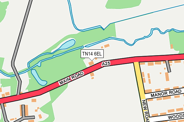 TN14 6EL map - OS OpenMap – Local (Ordnance Survey)