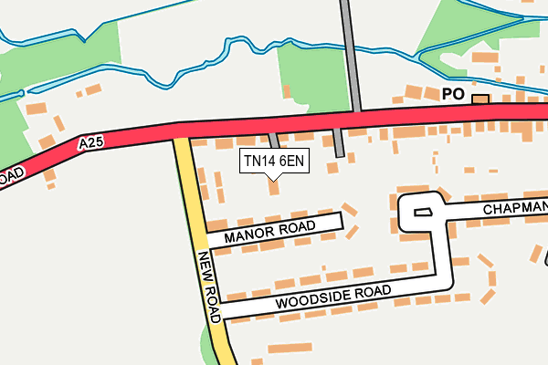 TN14 6EN map - OS OpenMap – Local (Ordnance Survey)