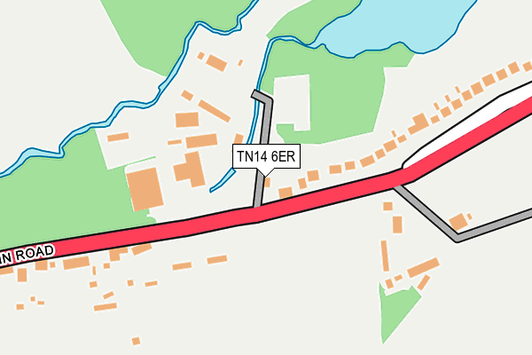 TN14 6ER map - OS OpenMap – Local (Ordnance Survey)