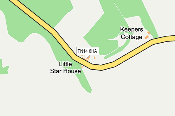 TN14 6HA map - OS OpenMap – Local (Ordnance Survey)