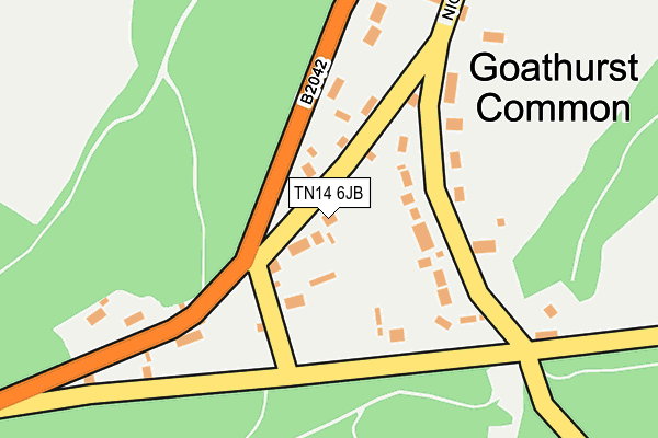 TN14 6JB map - OS OpenMap – Local (Ordnance Survey)