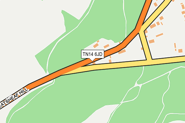 TN14 6JD map - OS OpenMap – Local (Ordnance Survey)
