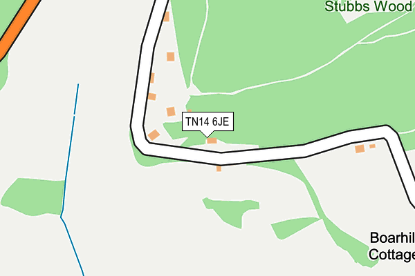 TN14 6JE map - OS OpenMap – Local (Ordnance Survey)