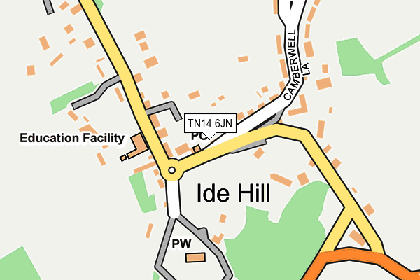 TN14 6JN map - OS OpenMap – Local (Ordnance Survey)