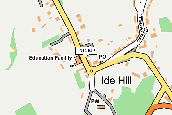 TN14 6JP map - OS OpenMap – Local (Ordnance Survey)