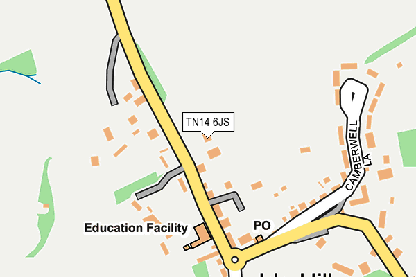 TN14 6JS map - OS OpenMap – Local (Ordnance Survey)
