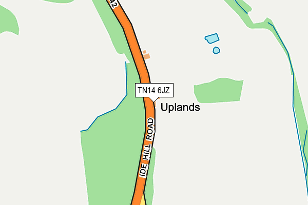 TN14 6JZ map - OS OpenMap – Local (Ordnance Survey)