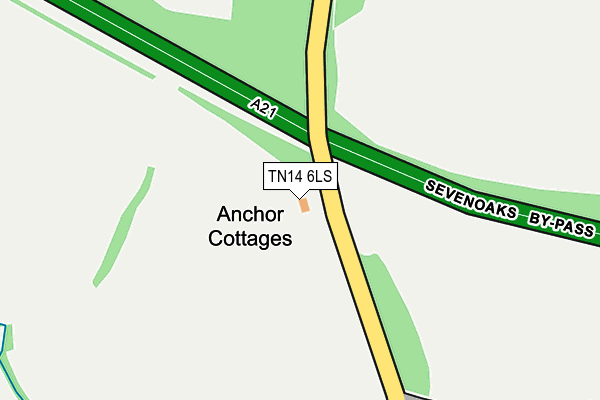TN14 6LS map - OS OpenMap – Local (Ordnance Survey)