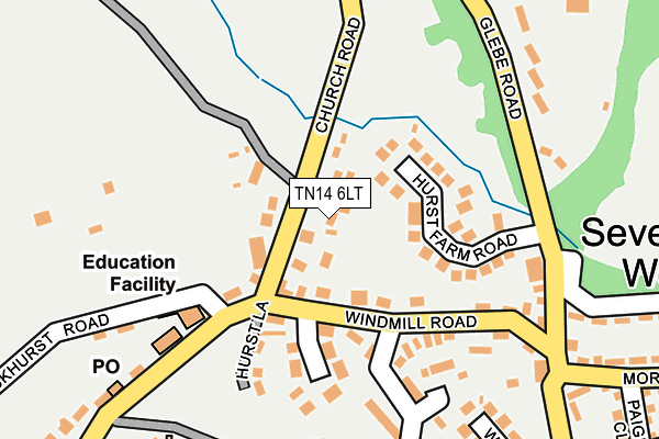 TN14 6LT map - OS OpenMap – Local (Ordnance Survey)