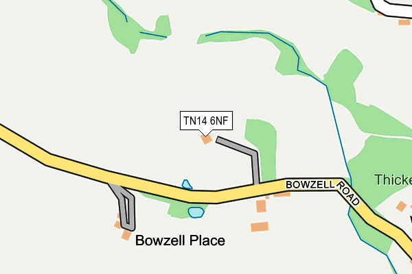 TN14 6NF map - OS OpenMap – Local (Ordnance Survey)
