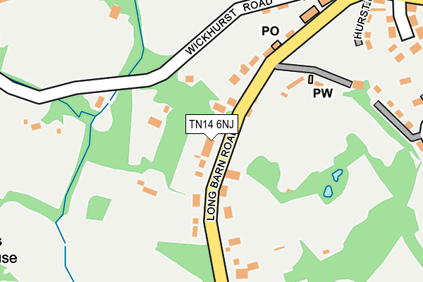 TN14 6NJ map - OS OpenMap – Local (Ordnance Survey)