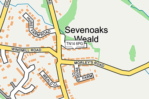 TN14 6PG map - OS OpenMap – Local (Ordnance Survey)