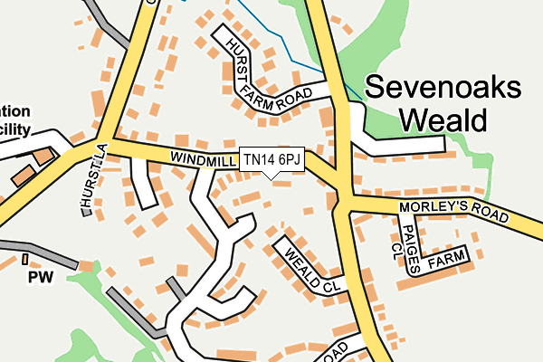 TN14 6PJ map - OS OpenMap – Local (Ordnance Survey)