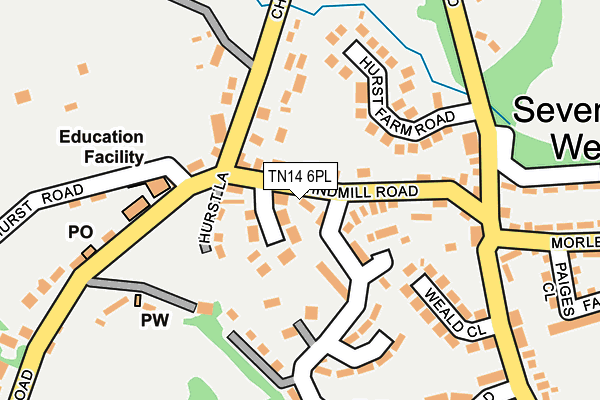TN14 6PL map - OS OpenMap – Local (Ordnance Survey)