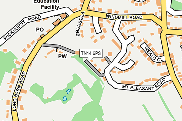 TN14 6PS map - OS OpenMap – Local (Ordnance Survey)