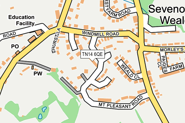 TN14 6QE map - OS OpenMap – Local (Ordnance Survey)