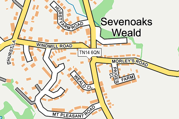 TN14 6QN map - OS OpenMap – Local (Ordnance Survey)