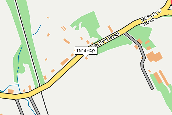 TN14 6QY map - OS OpenMap – Local (Ordnance Survey)