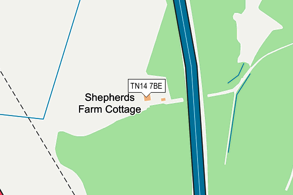 TN14 7BE map - OS OpenMap – Local (Ordnance Survey)
