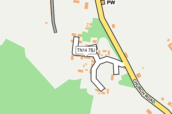 TN14 7BJ map - OS OpenMap – Local (Ordnance Survey)