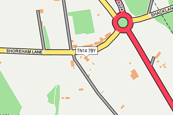 TN14 7BY map - OS OpenMap – Local (Ordnance Survey)