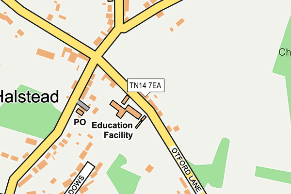 TN14 7EA map - OS OpenMap – Local (Ordnance Survey)
