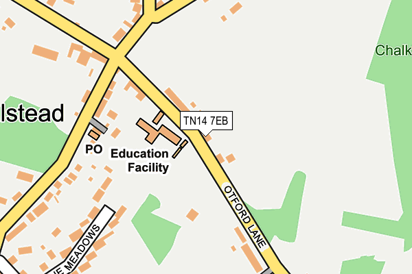 TN14 7EB map - OS OpenMap – Local (Ordnance Survey)