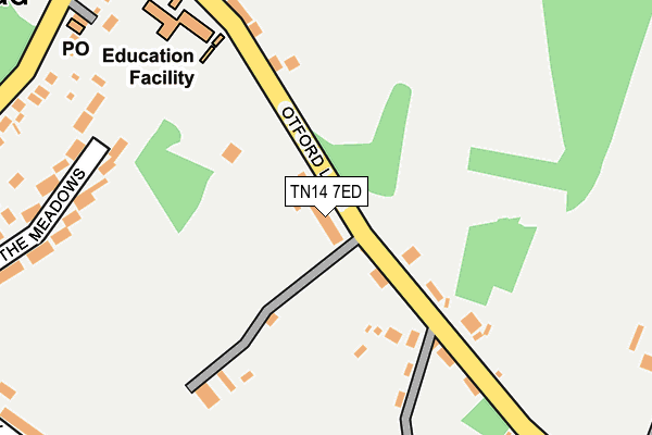 TN14 7ED map - OS OpenMap – Local (Ordnance Survey)