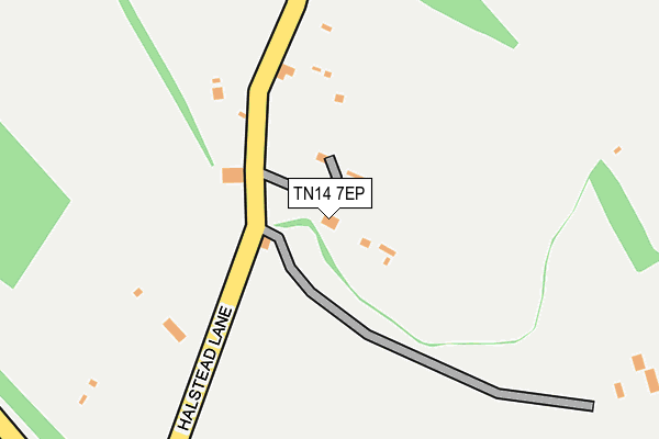 TN14 7EP map - OS OpenMap – Local (Ordnance Survey)