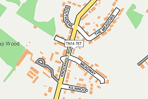 TN14 7ET map - OS OpenMap – Local (Ordnance Survey)