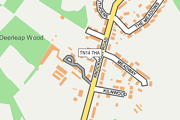 TN14 7HA map - OS OpenMap – Local (Ordnance Survey)