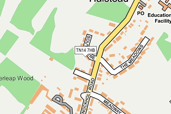 TN14 7HB map - OS OpenMap – Local (Ordnance Survey)