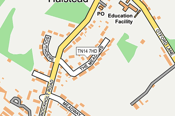 TN14 7HD map - OS OpenMap – Local (Ordnance Survey)