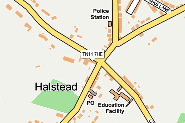 TN14 7HE map - OS OpenMap – Local (Ordnance Survey)