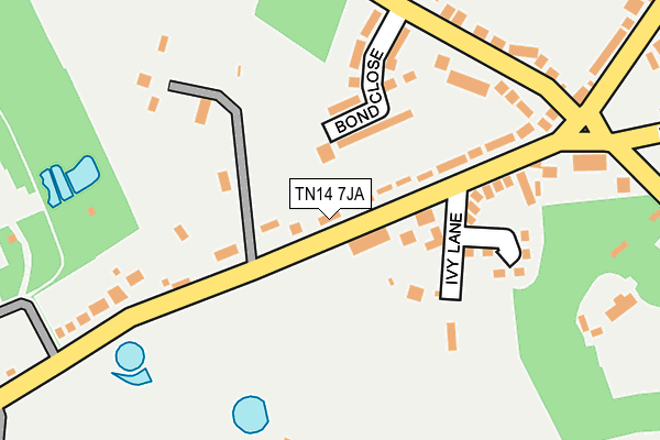 TN14 7JA map - OS OpenMap – Local (Ordnance Survey)