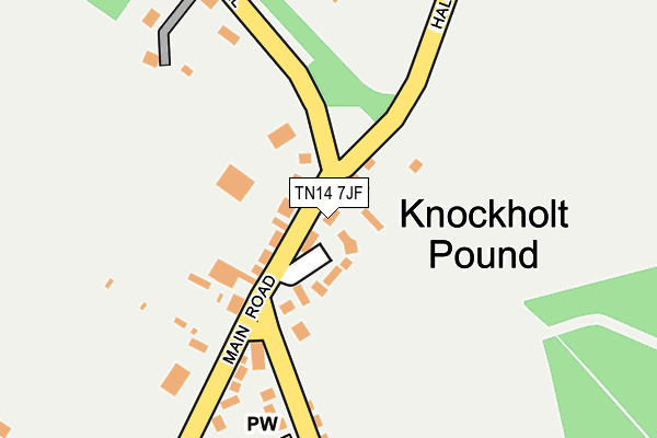 TN14 7JF map - OS OpenMap – Local (Ordnance Survey)