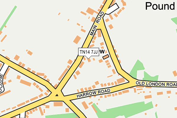TN14 7JJ map - OS OpenMap – Local (Ordnance Survey)