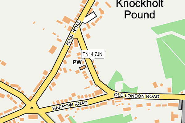 TN14 7JN map - OS OpenMap – Local (Ordnance Survey)