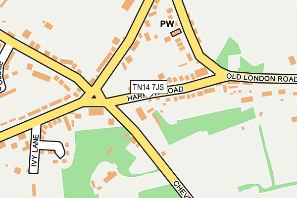 TN14 7JS map - OS OpenMap – Local (Ordnance Survey)