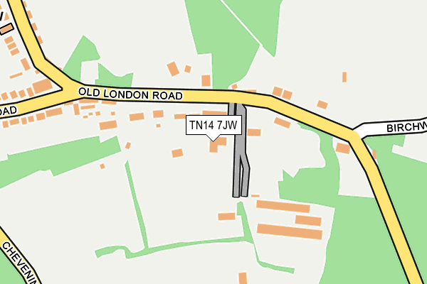 TN14 7JW map - OS OpenMap – Local (Ordnance Survey)