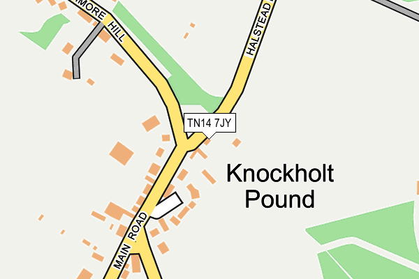 TN14 7JY map - OS OpenMap – Local (Ordnance Survey)