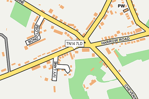 TN14 7LD map - OS OpenMap – Local (Ordnance Survey)