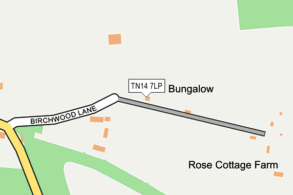 TN14 7LP map - OS OpenMap – Local (Ordnance Survey)