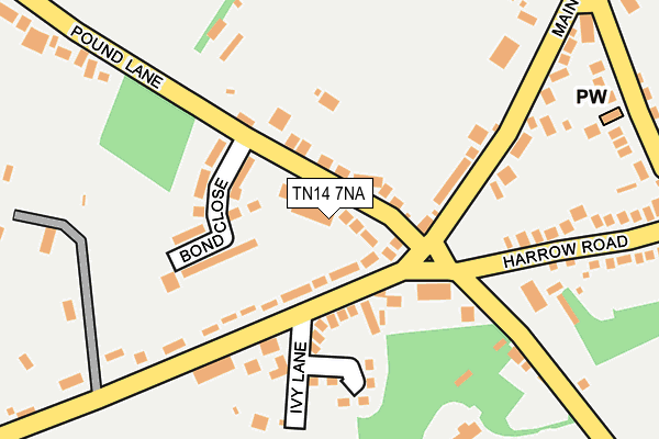 TN14 7NA map - OS OpenMap – Local (Ordnance Survey)