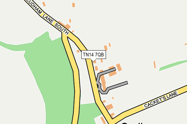 TN14 7QB map - OS OpenMap – Local (Ordnance Survey)