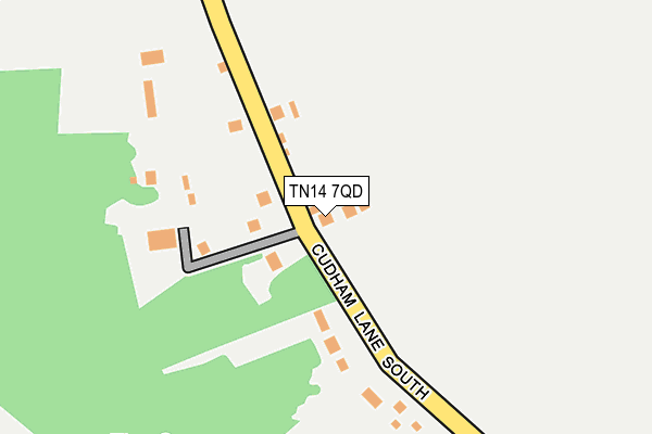 TN14 7QD map - OS OpenMap – Local (Ordnance Survey)